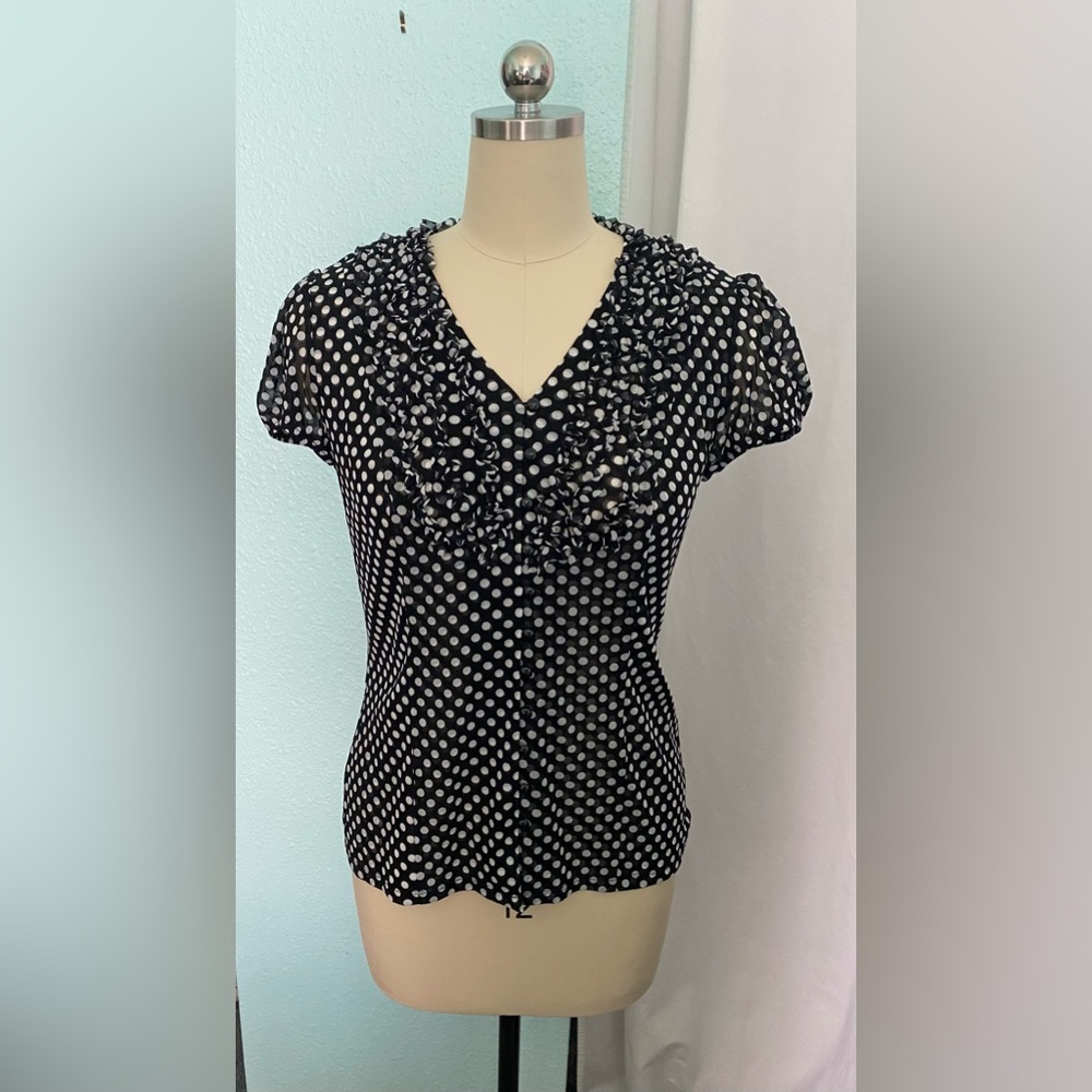 INC Polka Dot Blouse
